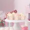 100Pcs Daisy Flower Paper Baking Cups Pink White Floral Cupcake Wrappers Scalloped Edge Cupcake Muffin Cases for Spring Birthday Party Supplies